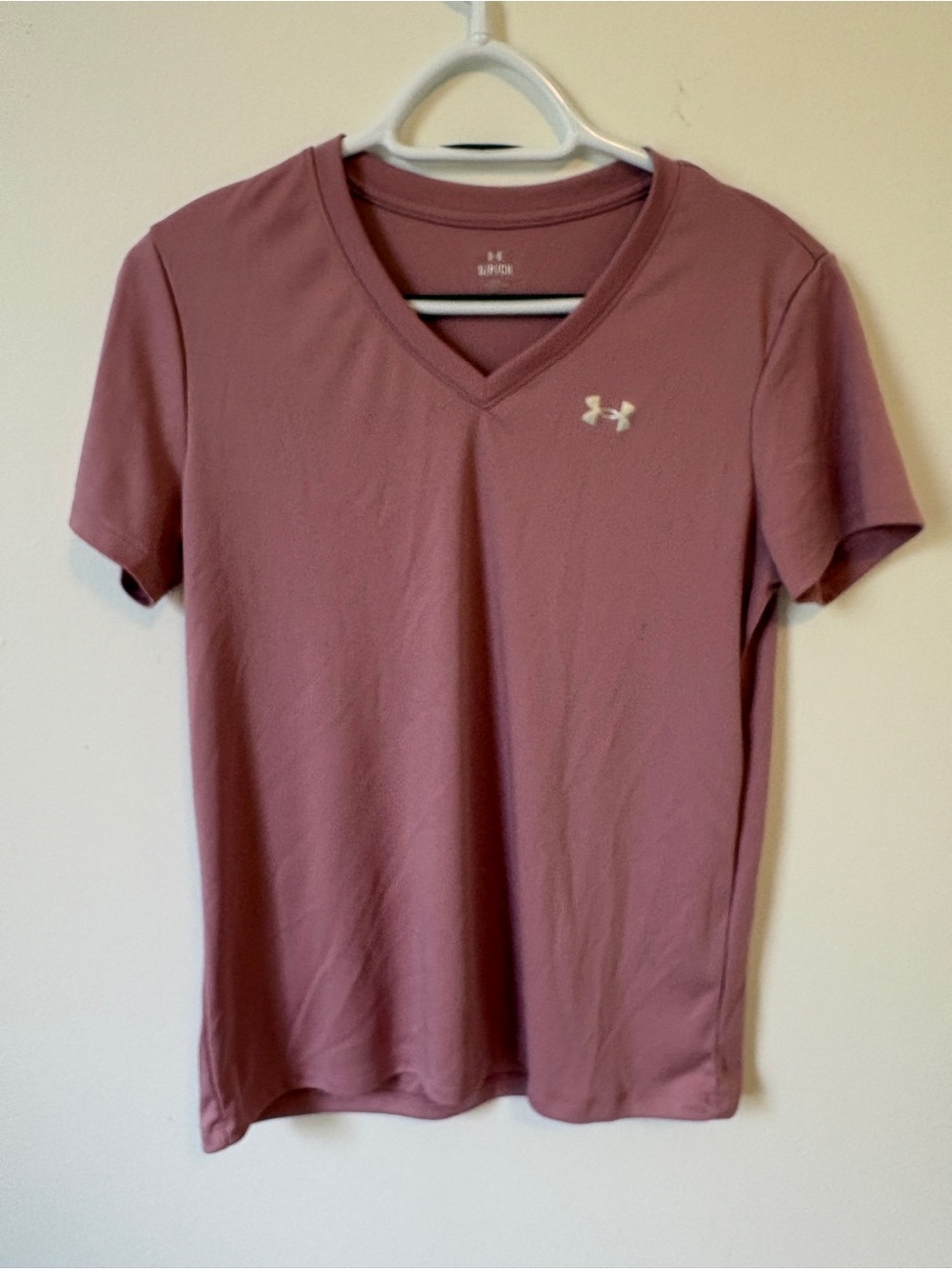 Under Armour Women's V-Neck Active Tee - Dusty Rose